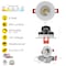 Nuwatt 3 Inch LED Gimbal Recessed Downlight 2700K-5000K Selectable Canless Light, Dimmable IC Rated 4 PK NW-GMB-3-5CT-WH-R-4P - alternate 2